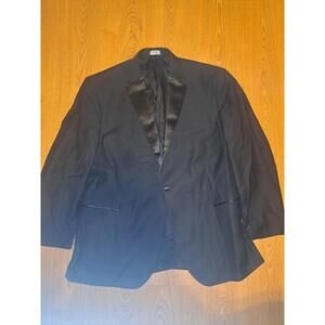 Jos A Bank Tuxedo Jacket Separate Mens 50L Black 100% Wool